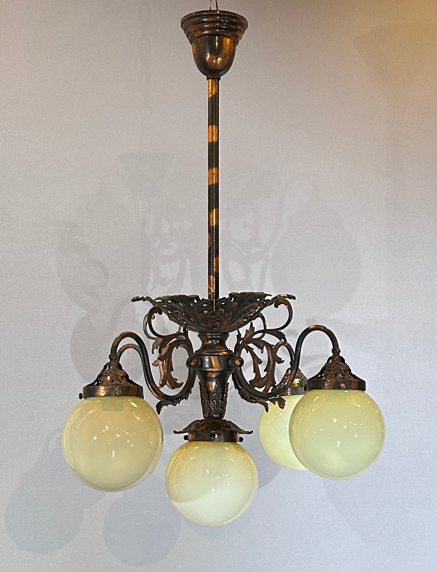 5-Light Japanned Fixture