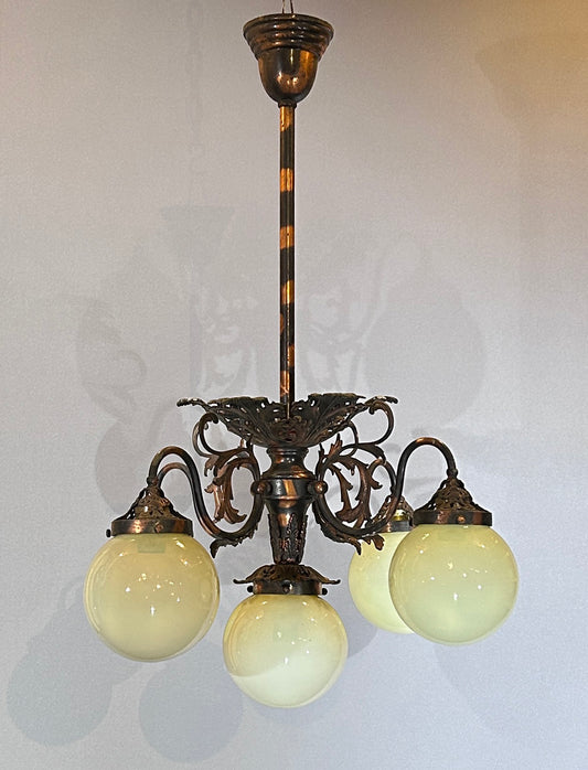 5-Light Japanned Fixture